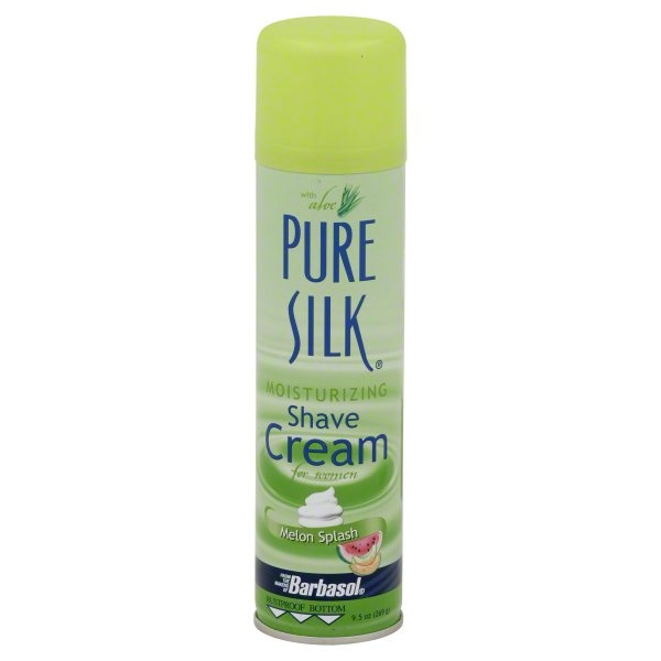 slide 1 of 1, Pure Silk Moisturizing Shave Cream For Women Melon Splash, 10 oz