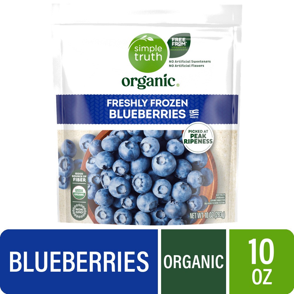 slide 1 of 2, Simple Truth Organic Blueberries 10 oz, 10 oz