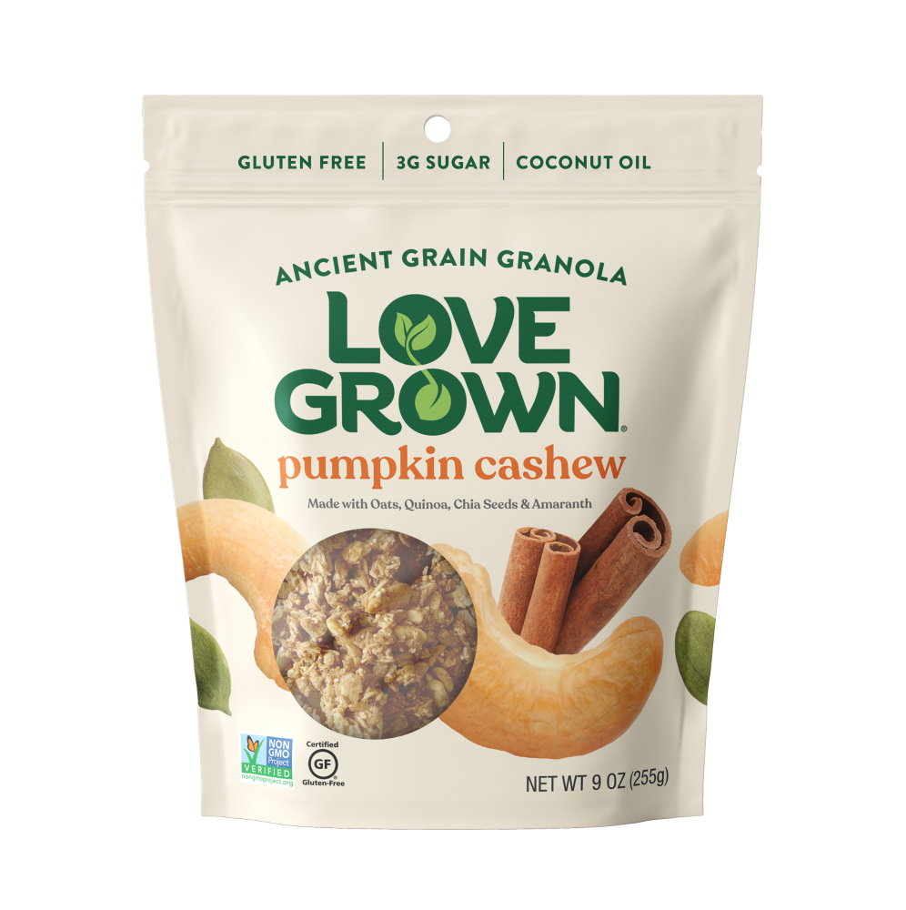 slide 1 of 1, Love Grown Foods Pumpkin Cashew Granola, 9 oz