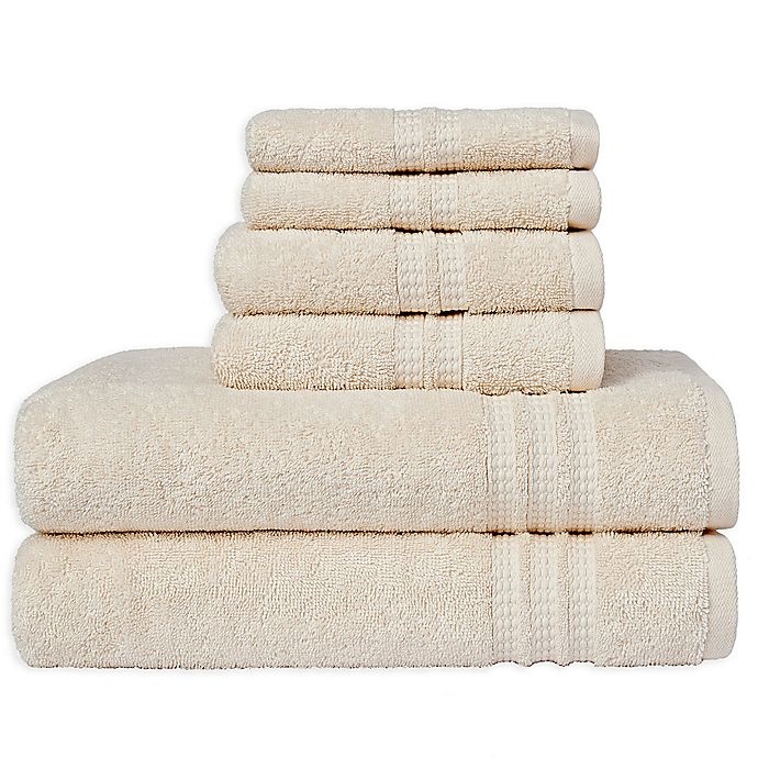 slide 1 of 2, Loft by Loftex Modern Home Trends Towel Set - Chalk, 6 ct