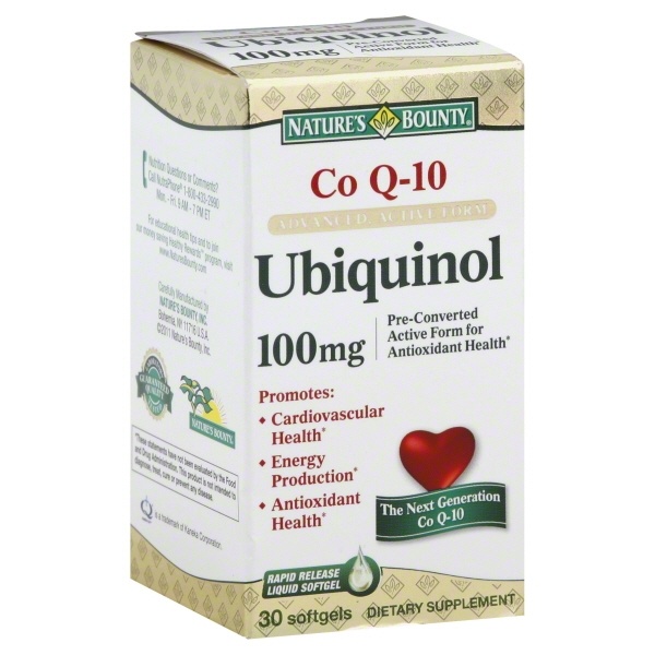 slide 1 of 1, Nature's Bounty Co Q-10 Ubiquinol Supplement, 30 ct