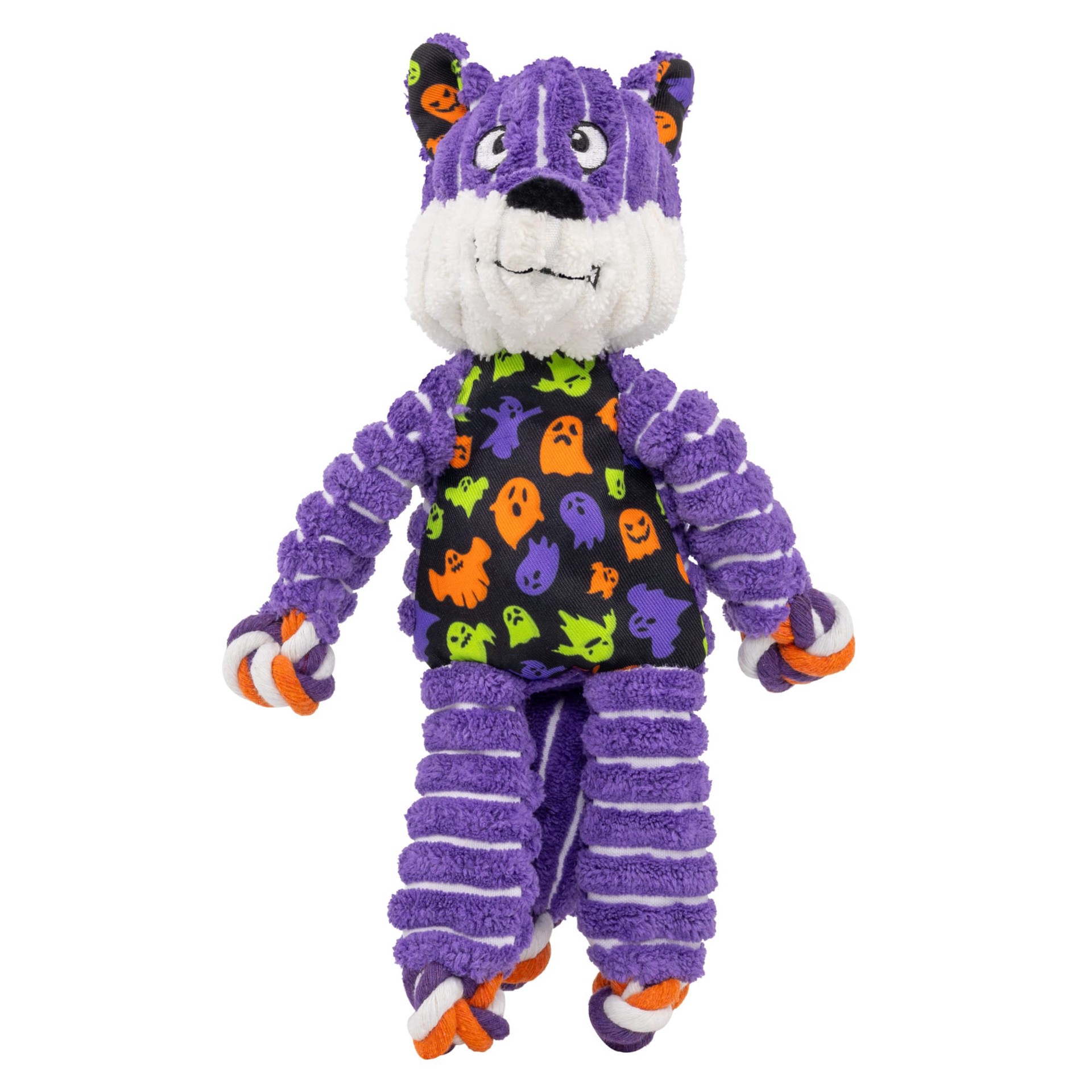 slide 1 of 1, KONG Purple Halloween Floppy Knots Fox Dog Toy, Medium/Large, Med-Lrg