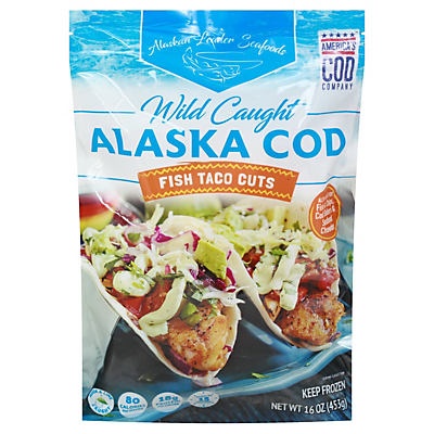 slide 1 of 1, Alaskan Leader Seafoods Fish Taco Cod Cuts, Wild Caught, 16 oz