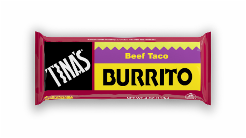 slide 1 of 5, Tina's Tina Beef/Bn/Chili Burritos, 4 oz