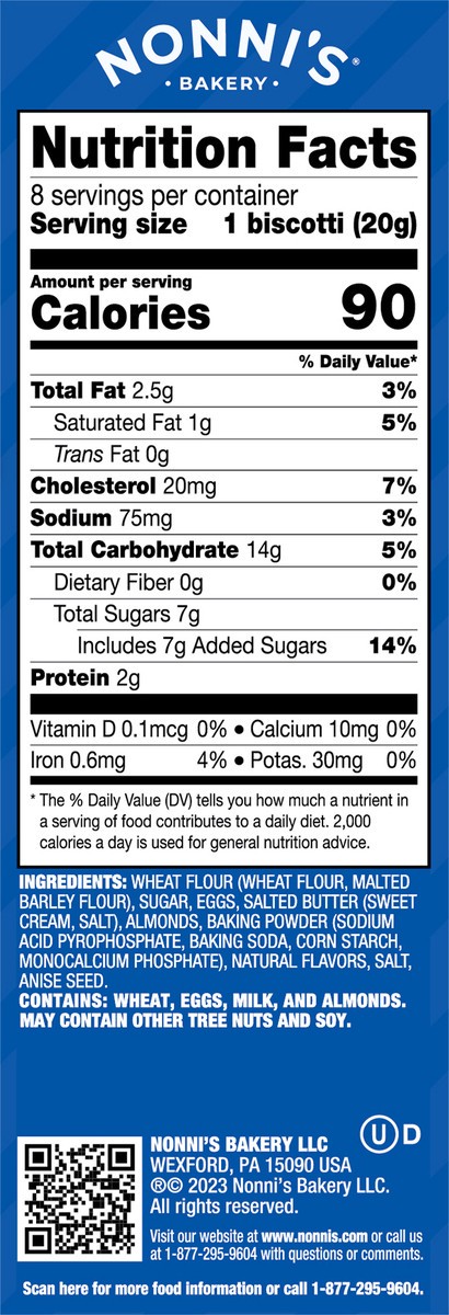 slide 3 of 8, Nonni's Originali Biscotti 8 ea, 8 ct