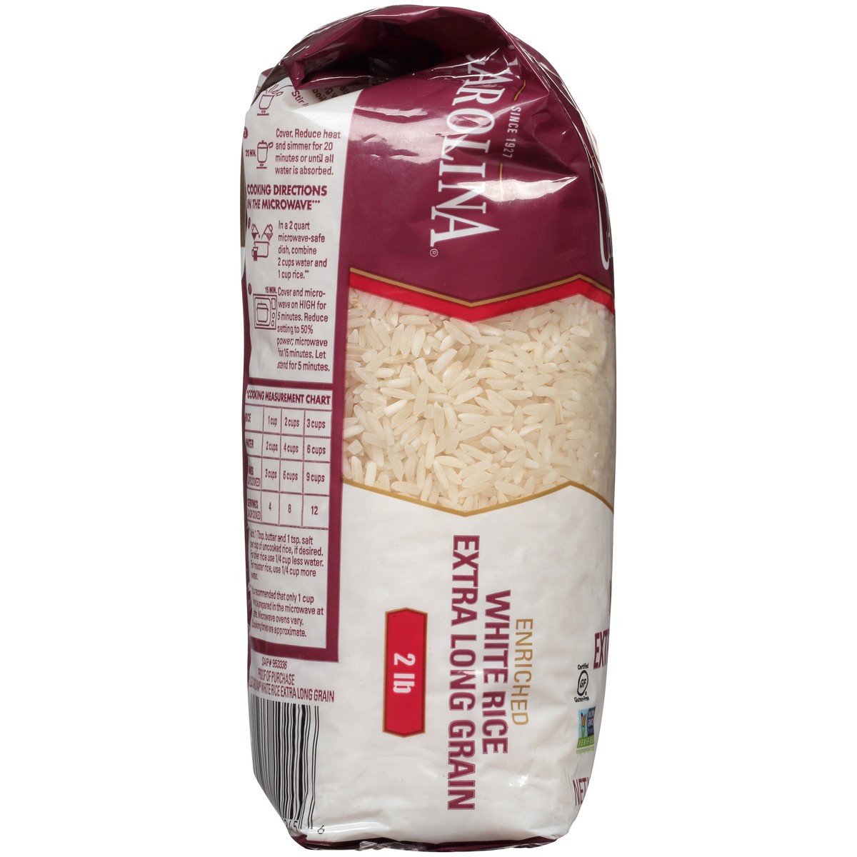 slide 3 of 9, Carolina White Rice, Extra Long Grain, Enriched, 32 oz