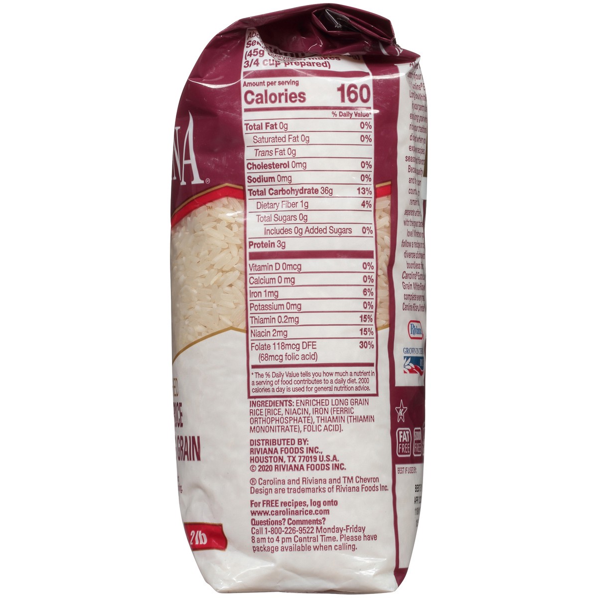 slide 5 of 9, Carolina White Rice, Extra Long Grain, Enriched, 32 oz