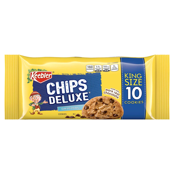 Keebler Chips Deluxe Original King Size Cookies 5.3 oz Shipt