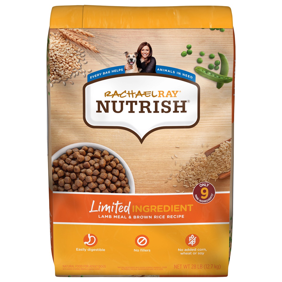slide 1 of 18, 1/28Lb Rrntsh Lmtd Ingr Lamb Meal And Brn Rice Ddf, 28 lb