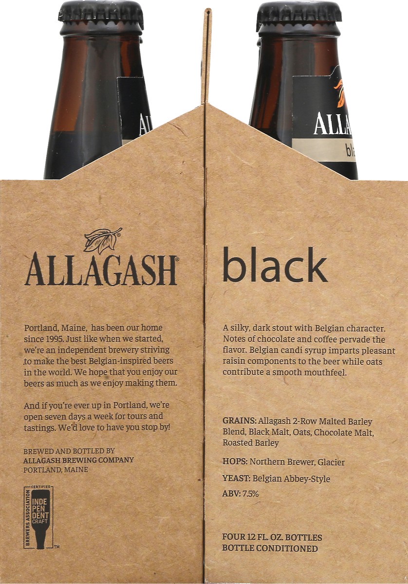 slide 5 of 8, Allagash Black Belgian Style Stout Bottles, 4 ct; 12 oz