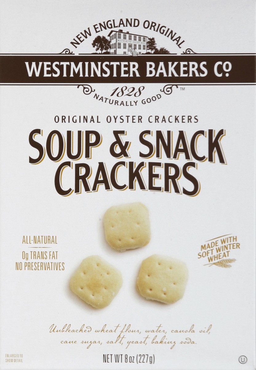 slide 1 of 1, Westminster Bakers Co. Crackers 8 oz, 8 oz