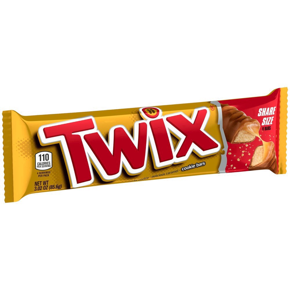 slide 44 of 48, TWIX Caramel Sharing Size Chocolate, 3.02 oz