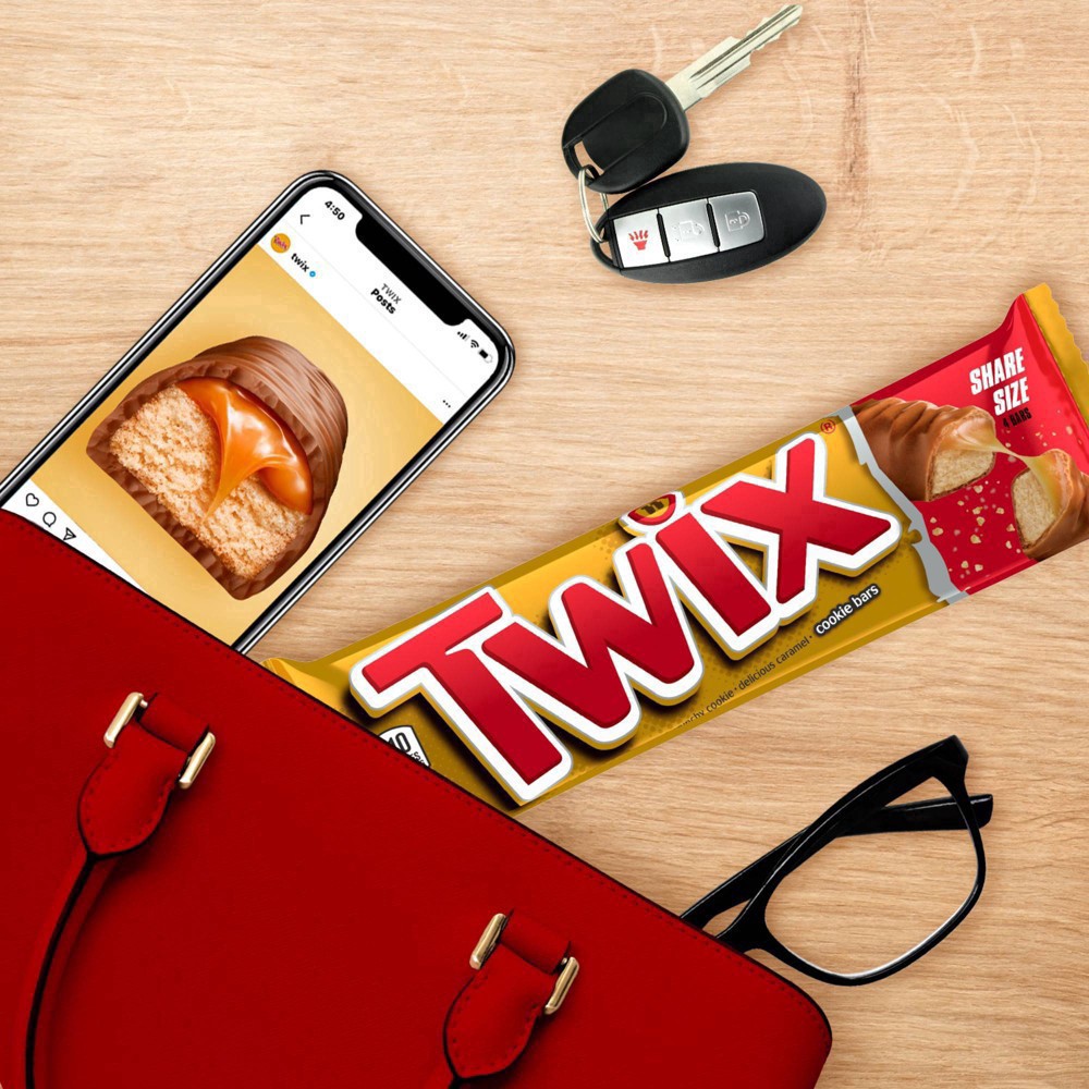 slide 2 of 48, TWIX Caramel Sharing Size Chocolate, 3.02 oz