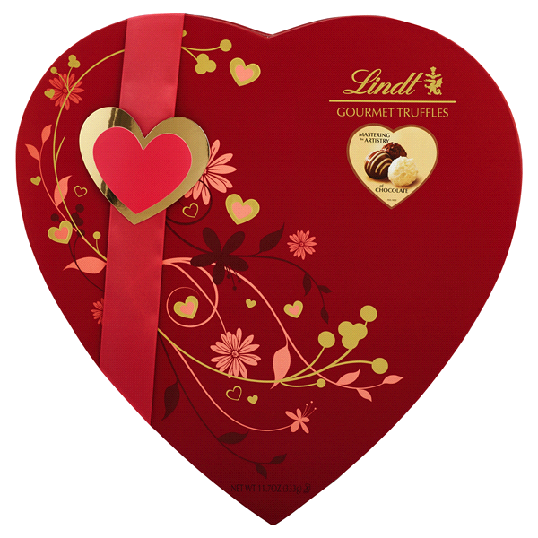 slide 1 of 3, Lindt Valentine's Gourmet Assorted Truffles, 11.7 oz