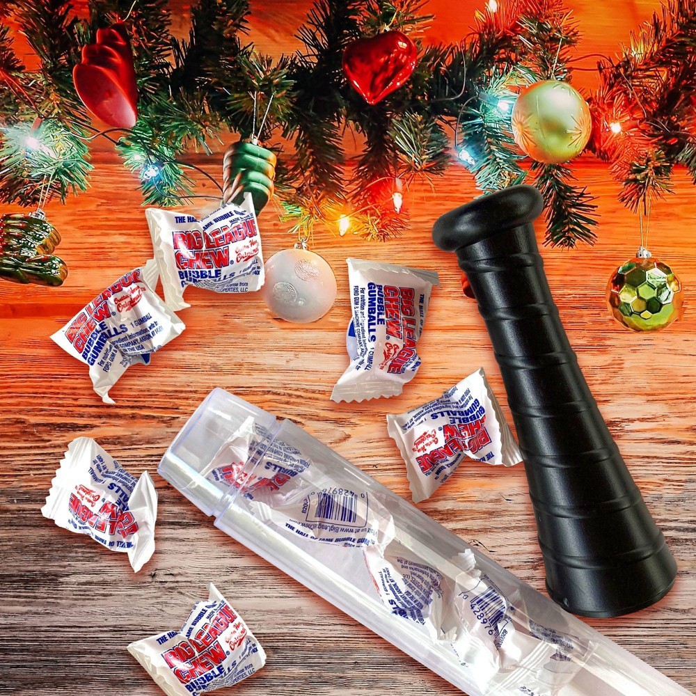 slide 3 of 3, Big League Chew Holiday Bat, 2.9 oz
