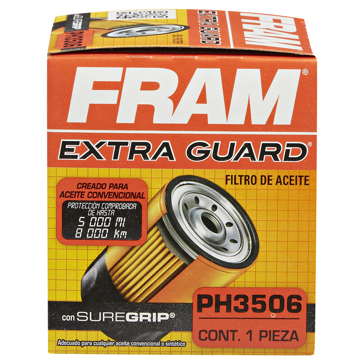 slide 3 of 6, Fram Extra Guard Oil Filter PH3506, 1 ct
