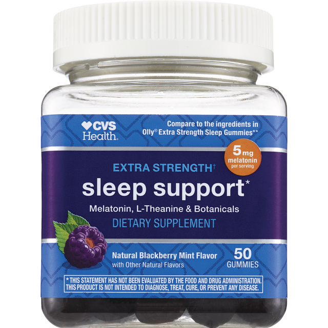 slide 1 of 1, CVS Health Extra Strength Sleep Gummies, 50 ct