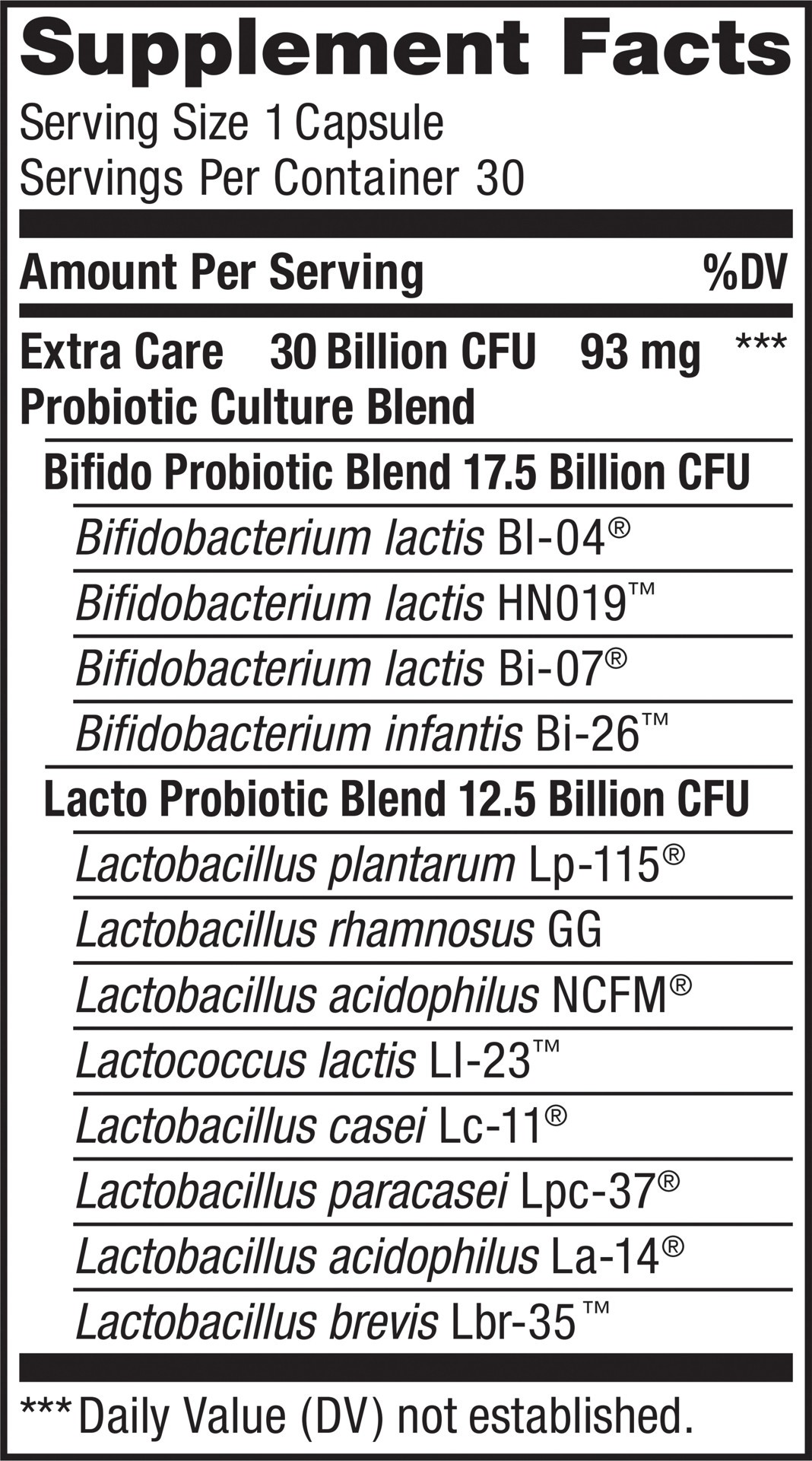 slide 2 of 5, Renew Life Extra Care Go-Pack Probiotic Supplement, 30 Vegetarian Probiotic Capsules, 30 Billion CFU, 30 ct