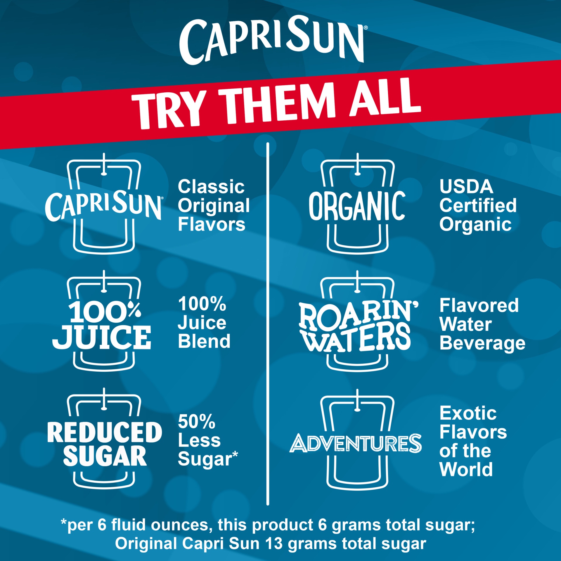 slide 7 of 7, Capri Sun Fruit Punch Flavored Juice Drink Blend Pouches, 10 ct; 6 fl oz