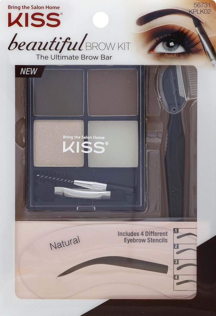 slide 2 of 6, Kiss Brow Kit 1 ea, 1 ct