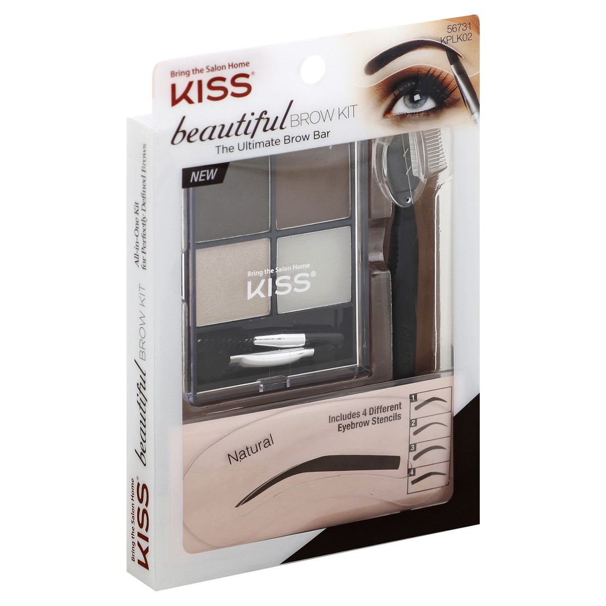 slide 4 of 6, Kiss Brow Kit 1 ea, 1 ct