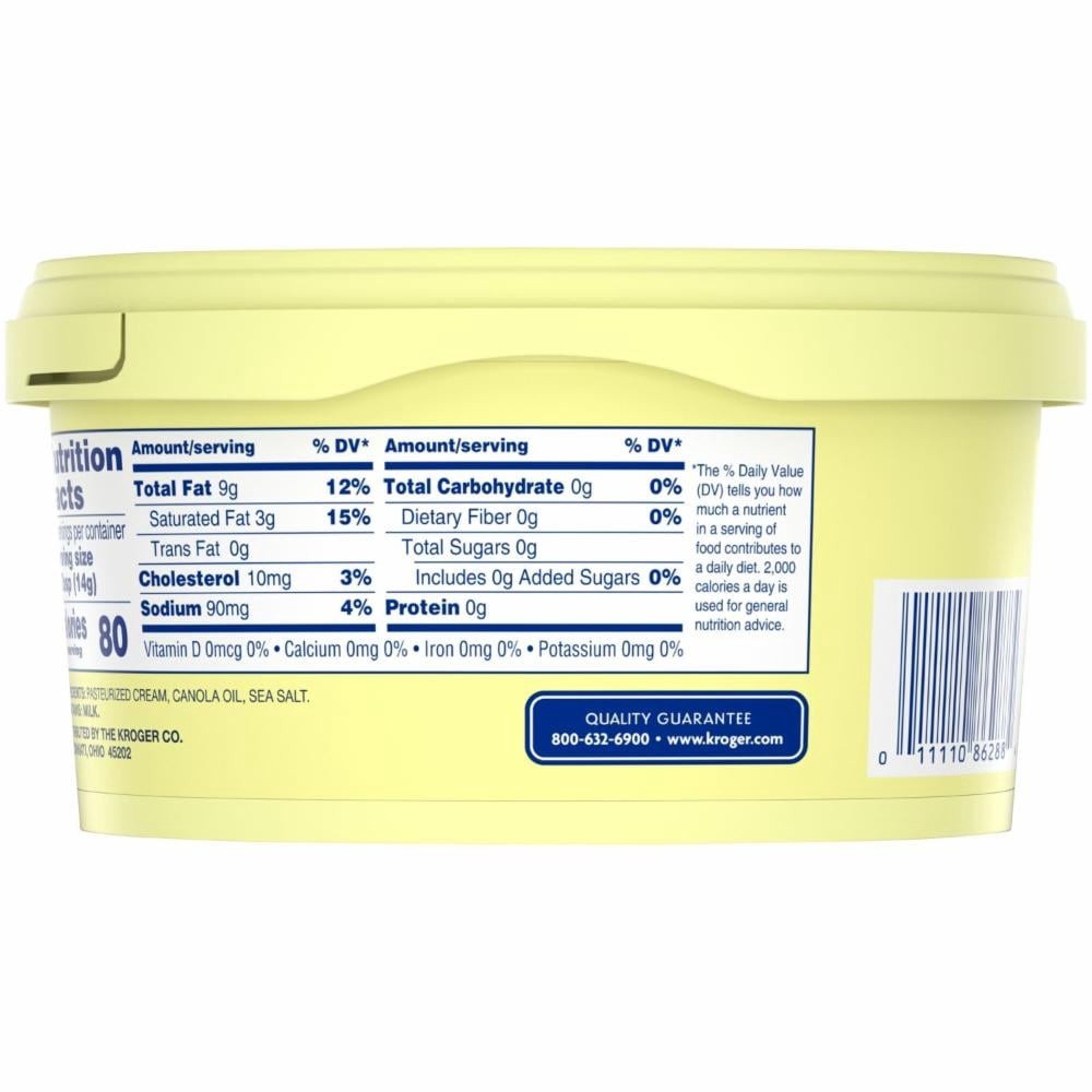 slide 5 of 6, Kroger Spreadable Butter With Canola Oil, 15 oz