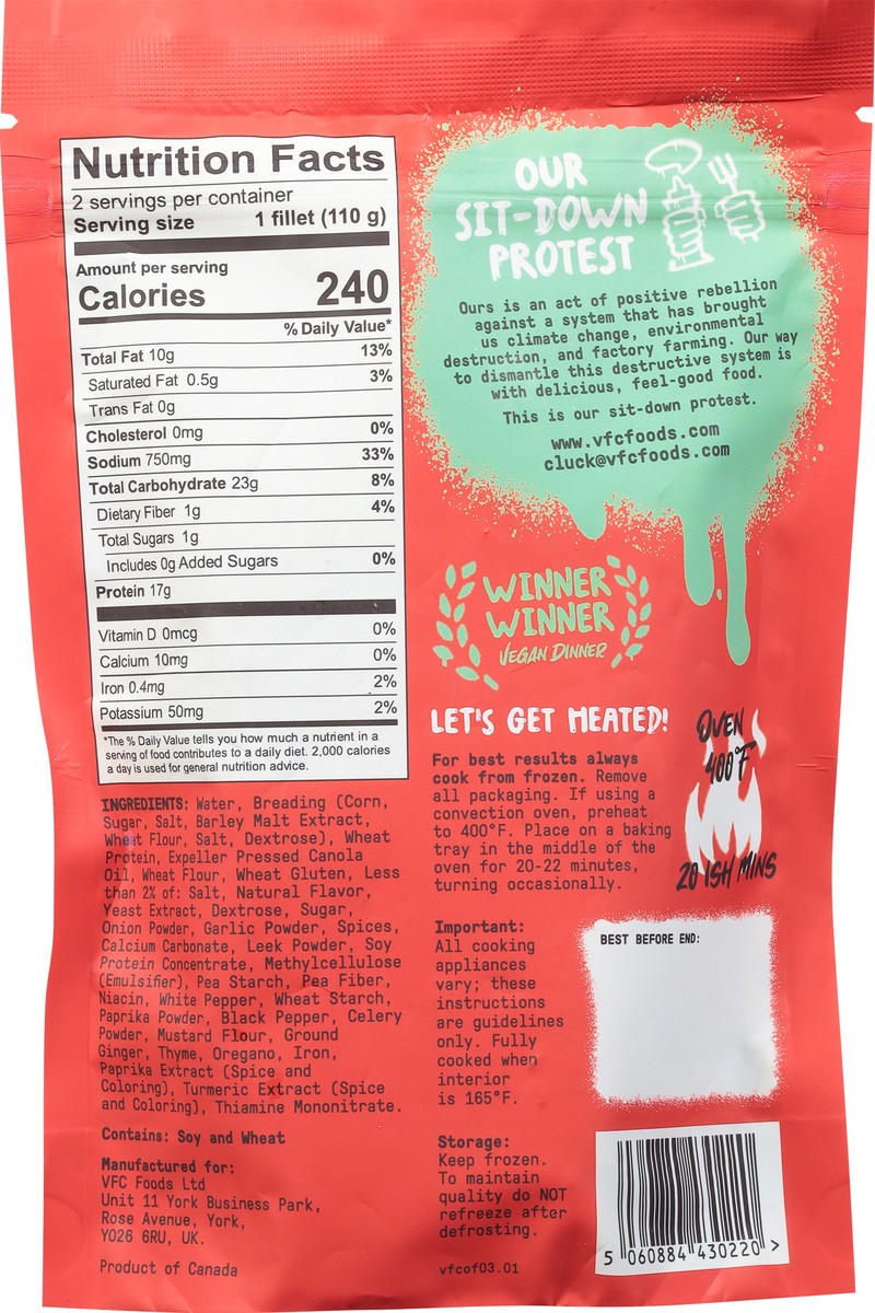 slide 3 of 12, VFC Vegan Fried Original Recipe Chicken Fillets 7.8 oz, 7.8 oz