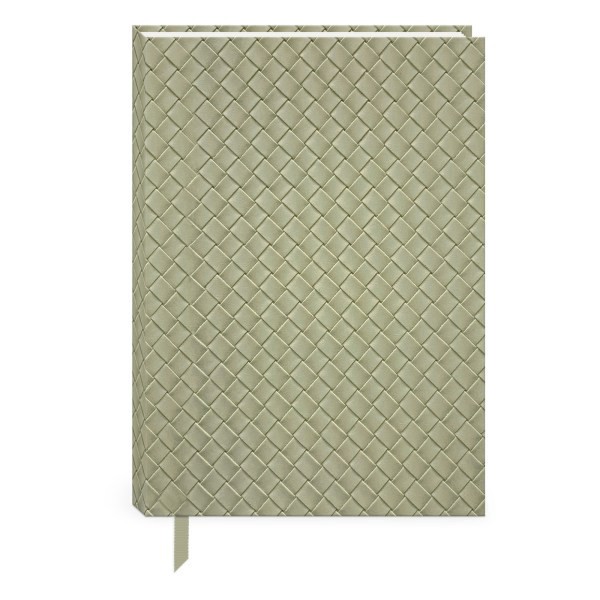 slide 1 of 2, Punch Studio Woven Vegan Leather Journal, 6"" X 8-1/2"", Unruled, 192 Pages, Natural Weave, 1 ct