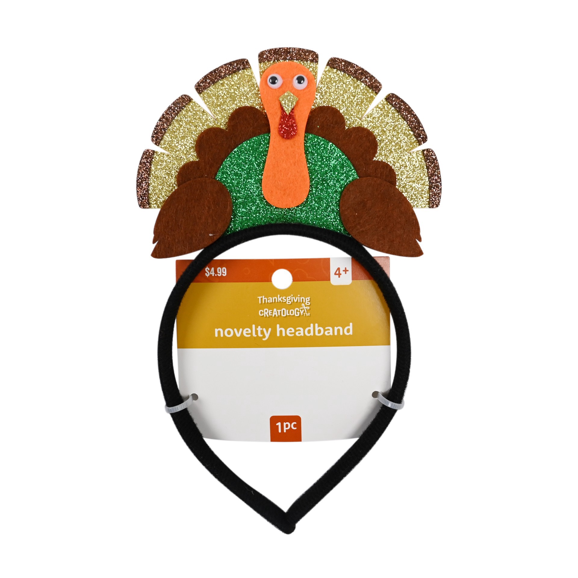 slide 3 of 3, Thanksgiving Turkey Headband By Creatology, 1 ct