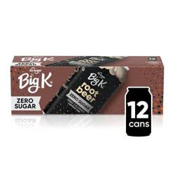 Big K Caffeine Free Zero Sugar Root Beer Soda - 12 ct; 12 fl oz