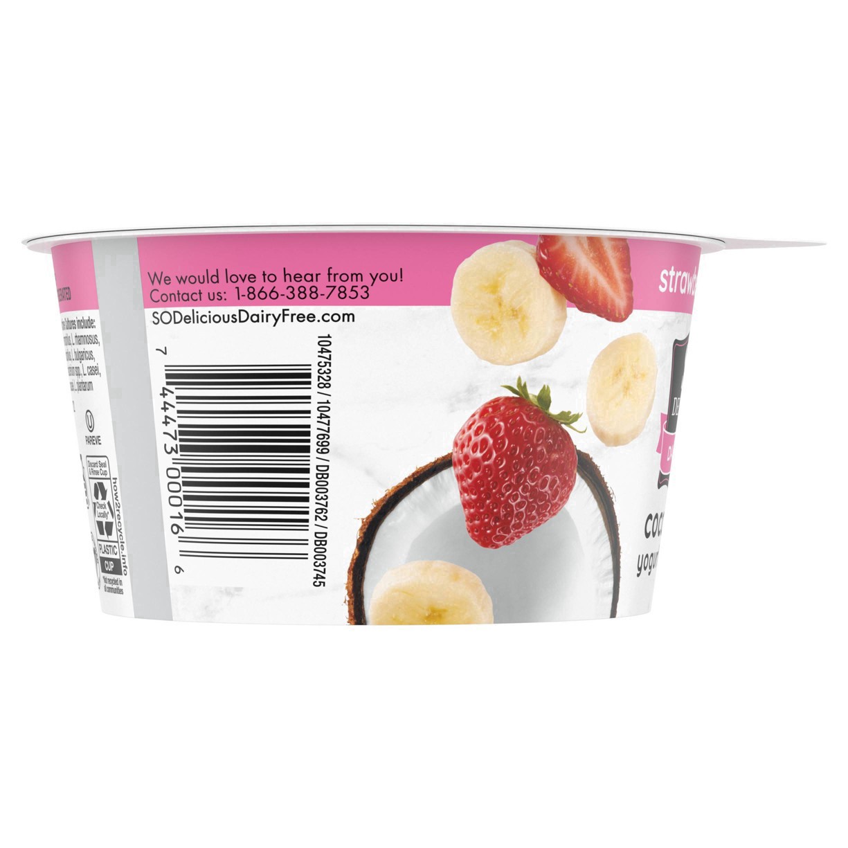 slide 33 of 56, So Delicious Dairy Free Strawberry Banana Coconut Milk Yogurt - 5.3oz Cup, 5.3 oz