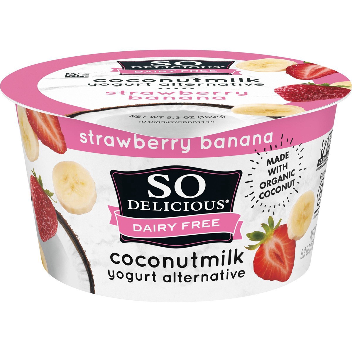 slide 23 of 56, So Delicious Dairy Free Strawberry Banana Coconut Milk Yogurt - 5.3oz Cup, 5.3 oz