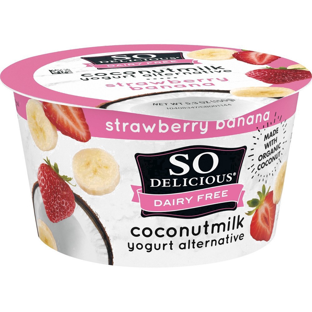 slide 19 of 56, So Delicious Dairy Free Strawberry Banana Coconut Milk Yogurt - 5.3oz Cup, 5.3 oz