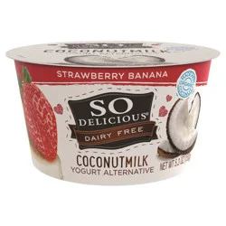 So Delicious Dairy Free Strawberry Banana Coconut Milk Yogurt - 5.3oz Cup