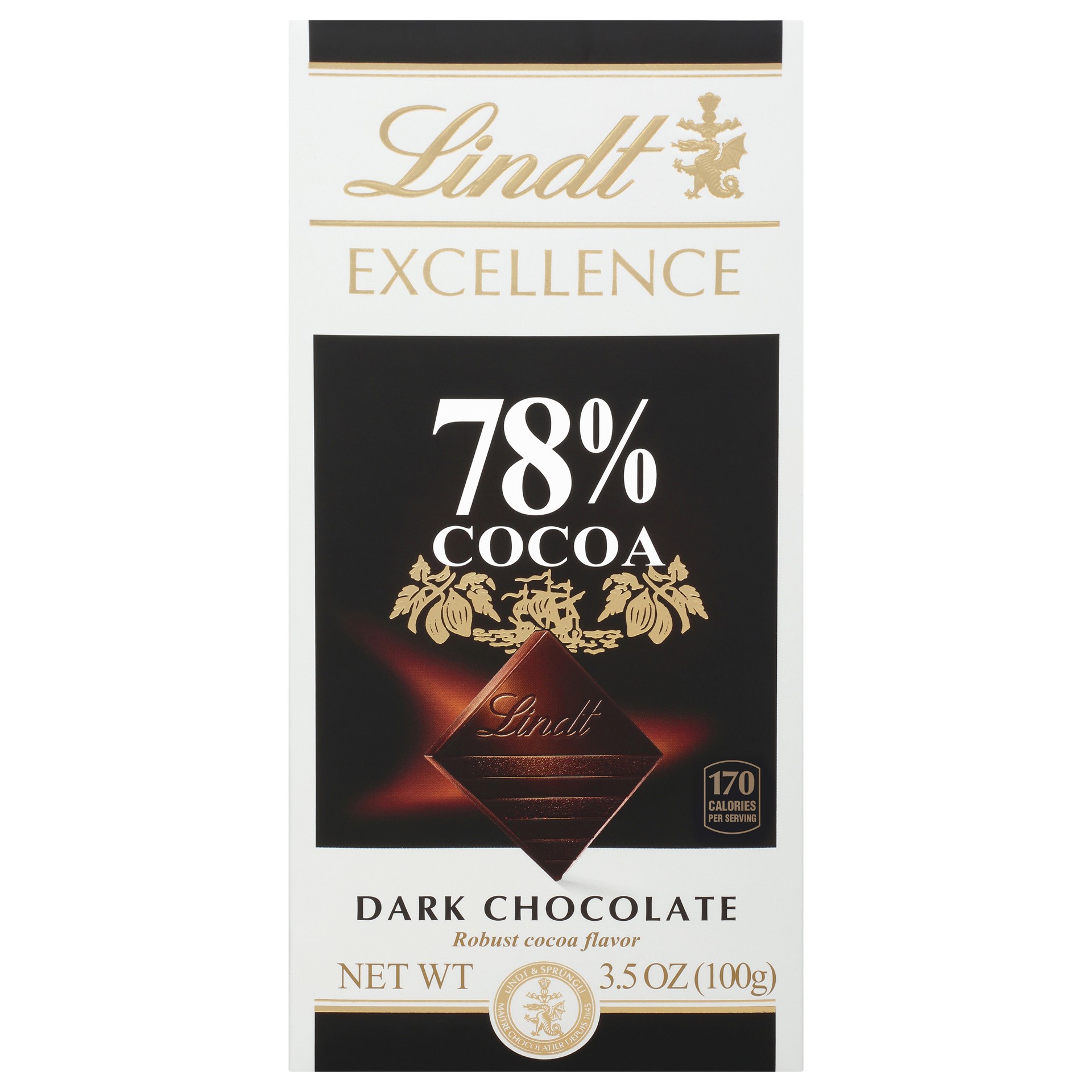 slide 1 of 27, Lindt Excellence 78% Cocoa Dark Chocolate - 3.5oz, 