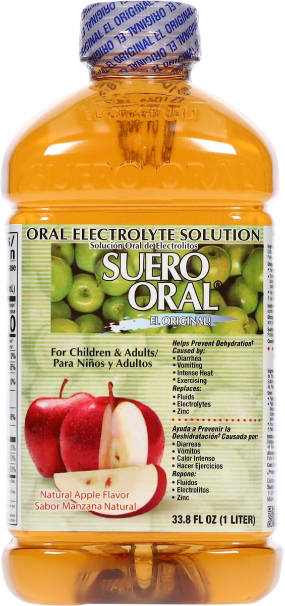 slide 5 of 13, Suero Oral Natural Apple Flavor Oral Electrolyte Solution 33.8 fl oz, 33.8 fl oz