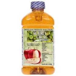 Suero Oral Natural Apple Flavor Oral Electrolyte Solution 33.8 fl oz