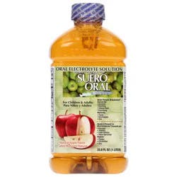 Suero Oral Natural Apple Flavor Oral Electrolyte Solution 33.8 fl oz