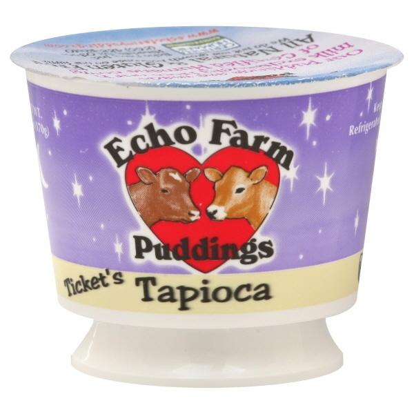slide 1 of 1, Echo Farm Puddings - Ticket's Tapioca, 6 oz