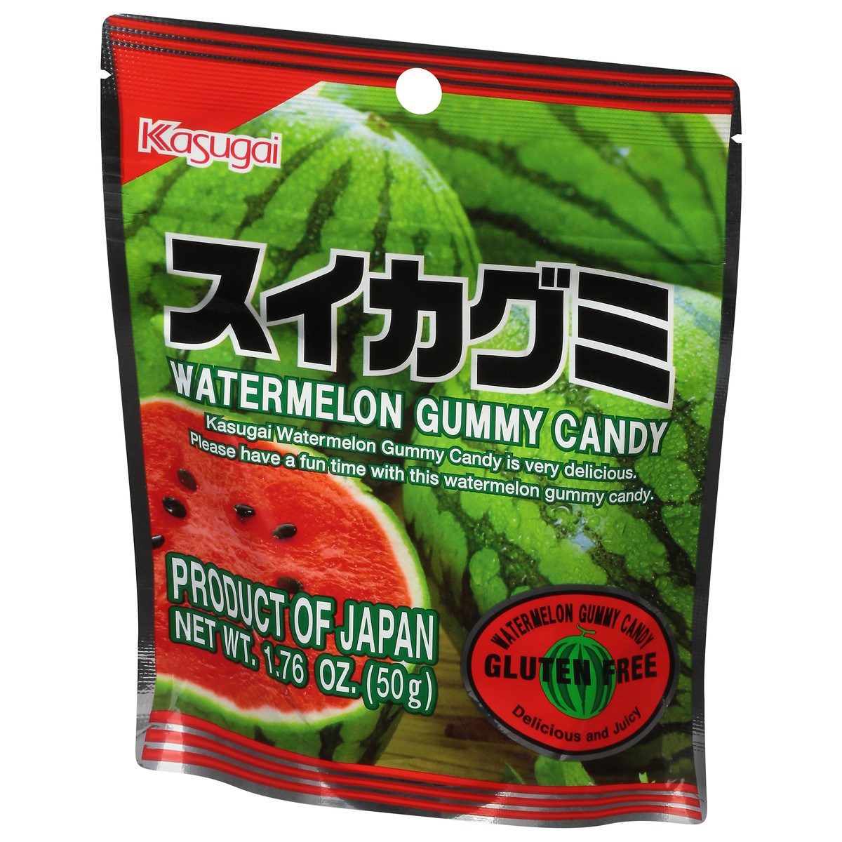 slide 3 of 9, Kasugai Watermelon Gummy Candy 1.76 oz, 1.76 oz