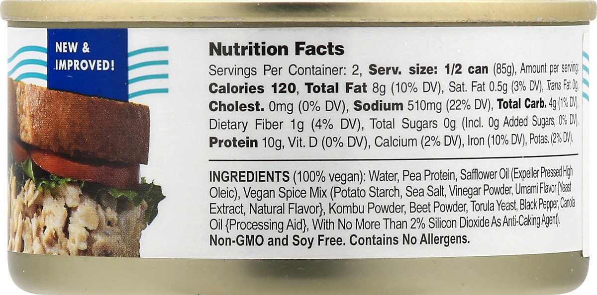 slide 5 of 9, Sophie's Kitchen Plant-Based Toona with Black Pepper 6 oz, 6 oz