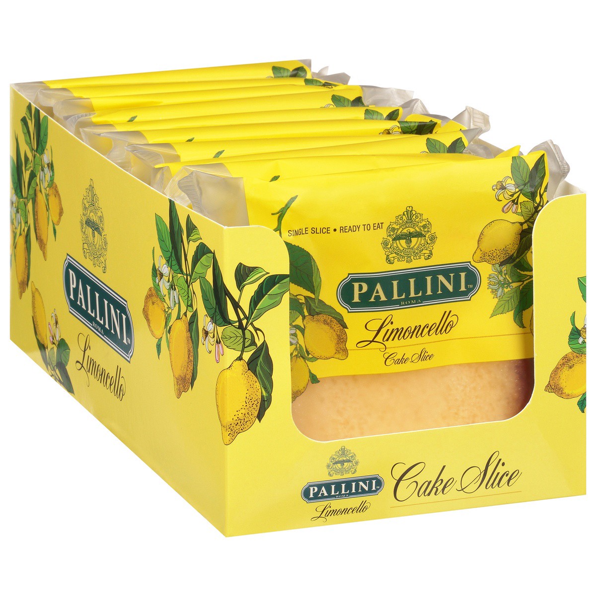 slide 2 of 9, Pallini Limon Cake Slice, 4 oz