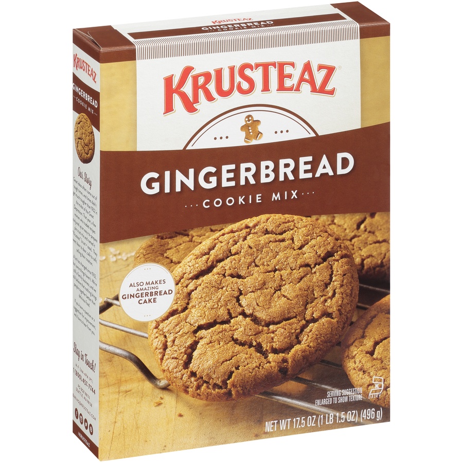 slide 2 of 8, Krusteaz Gingerbread Cookie Mix, 17.5 oz