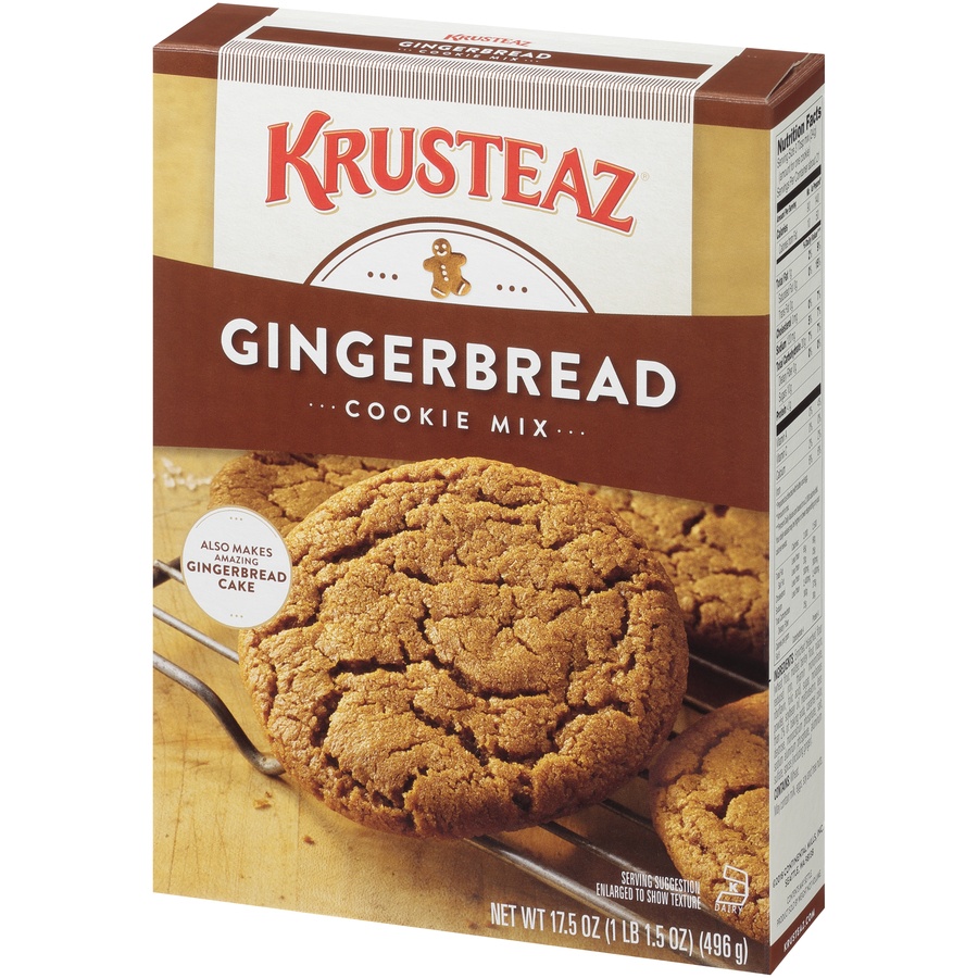 slide 3 of 8, Krusteaz Gingerbread Cookie Mix, 17.5 oz