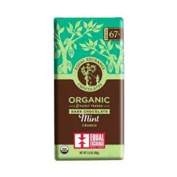 Equal Exchange Organic 67% Cacao Mint Crunch Dark Chocolate 2.8 oz