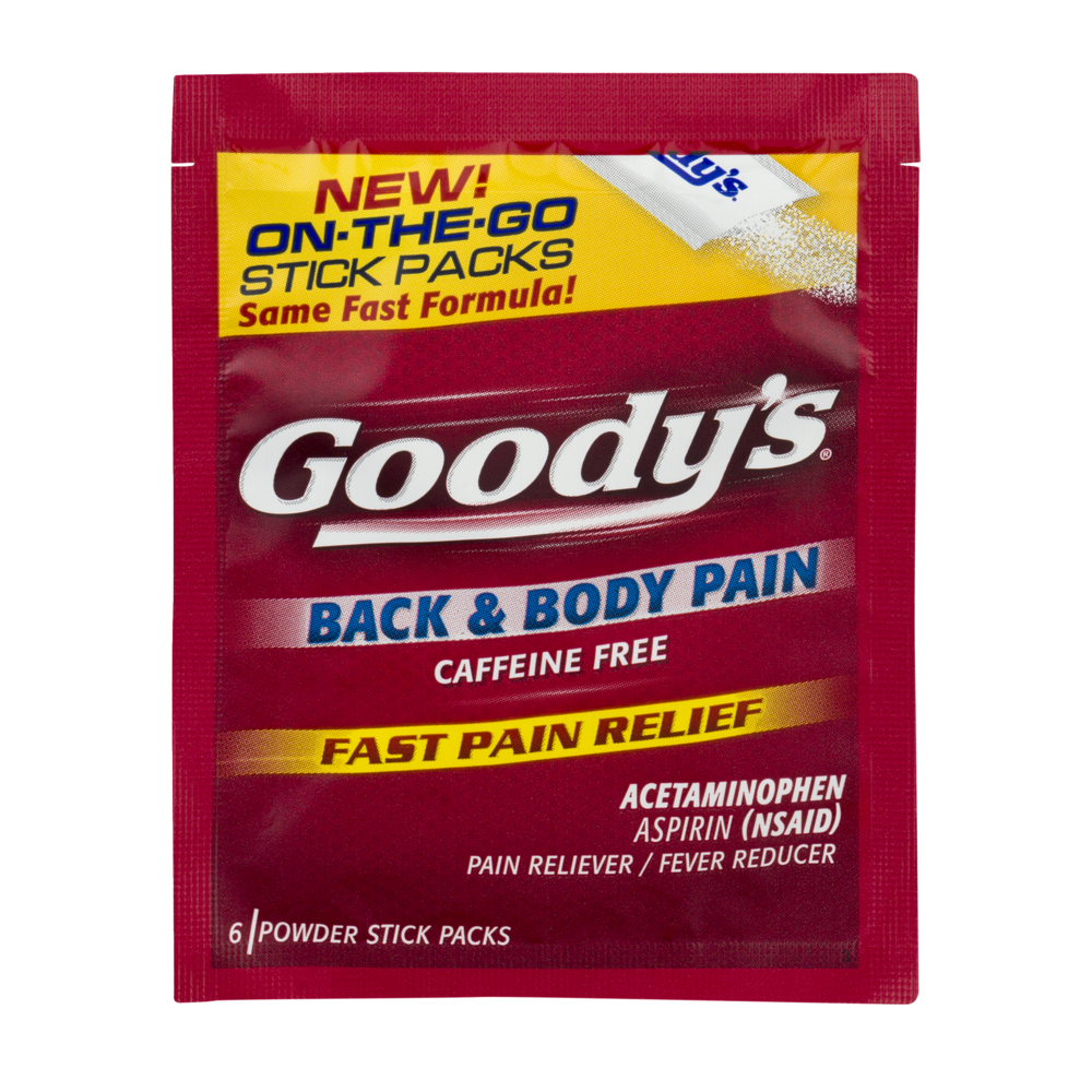 slide 1 of 1, Goody's Back&Body Pain, 6 ct