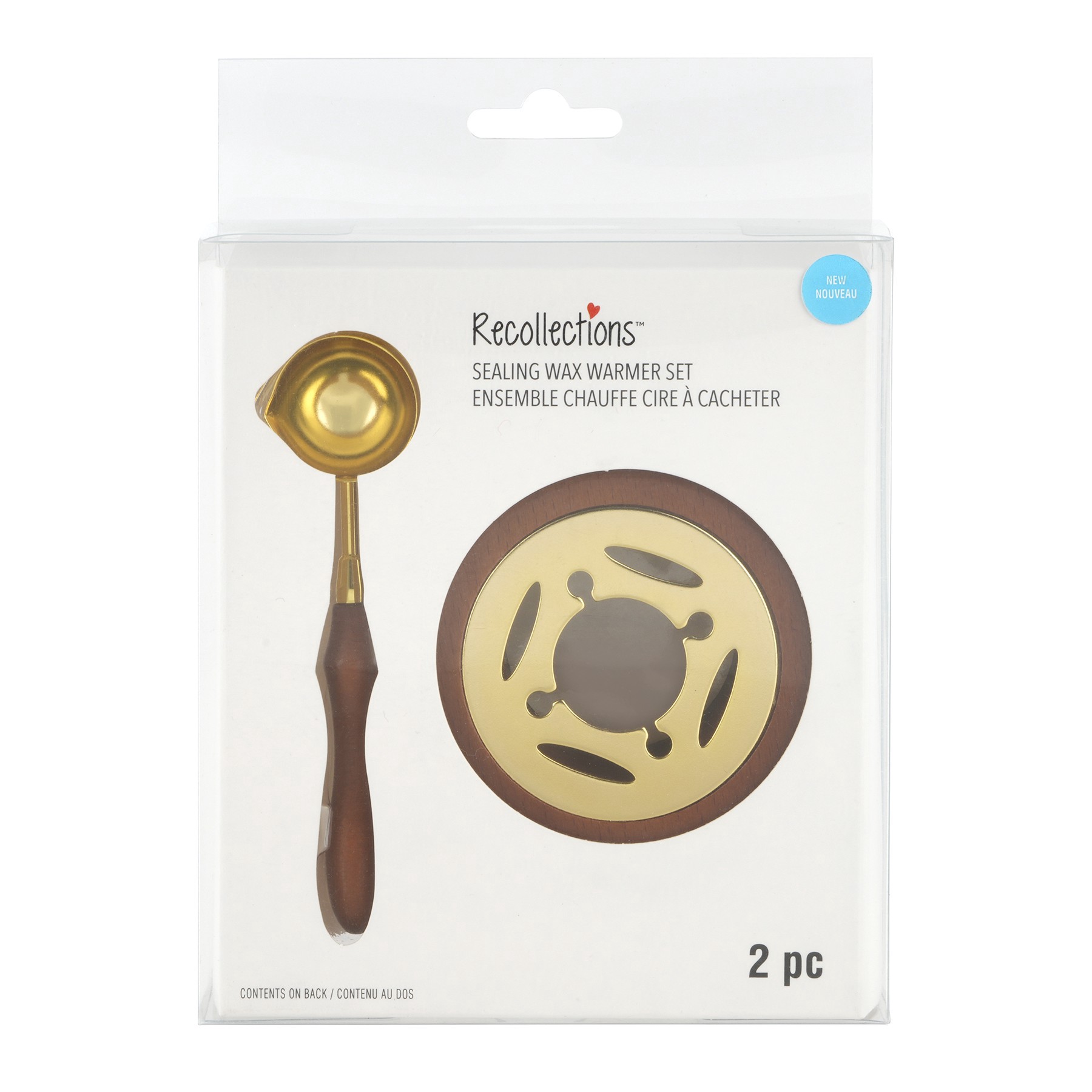 slide 3 of 3, Sealing Wax Warmer Set By Recollections, 7.2 in x 5.1 in x 1.7 in