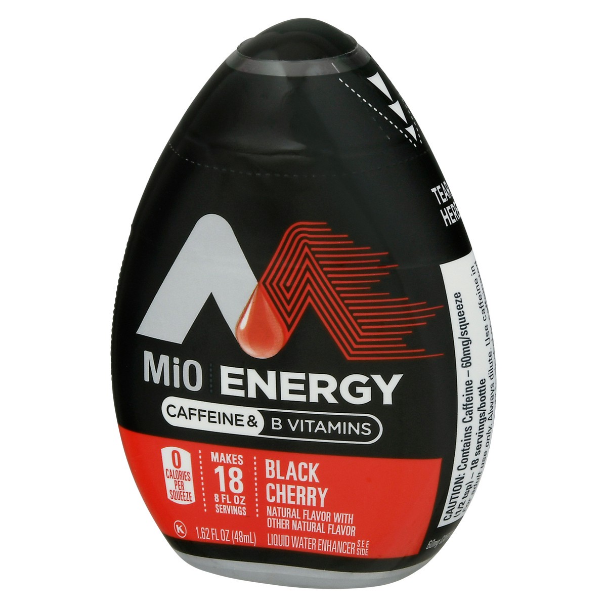 slide 4 of 11, MiO Energy Black Cherry Naturally Flavored Liquid Water Enhancer with Caffeine & B Vitamins - 1.62 fl oz, 1.62 fl oz