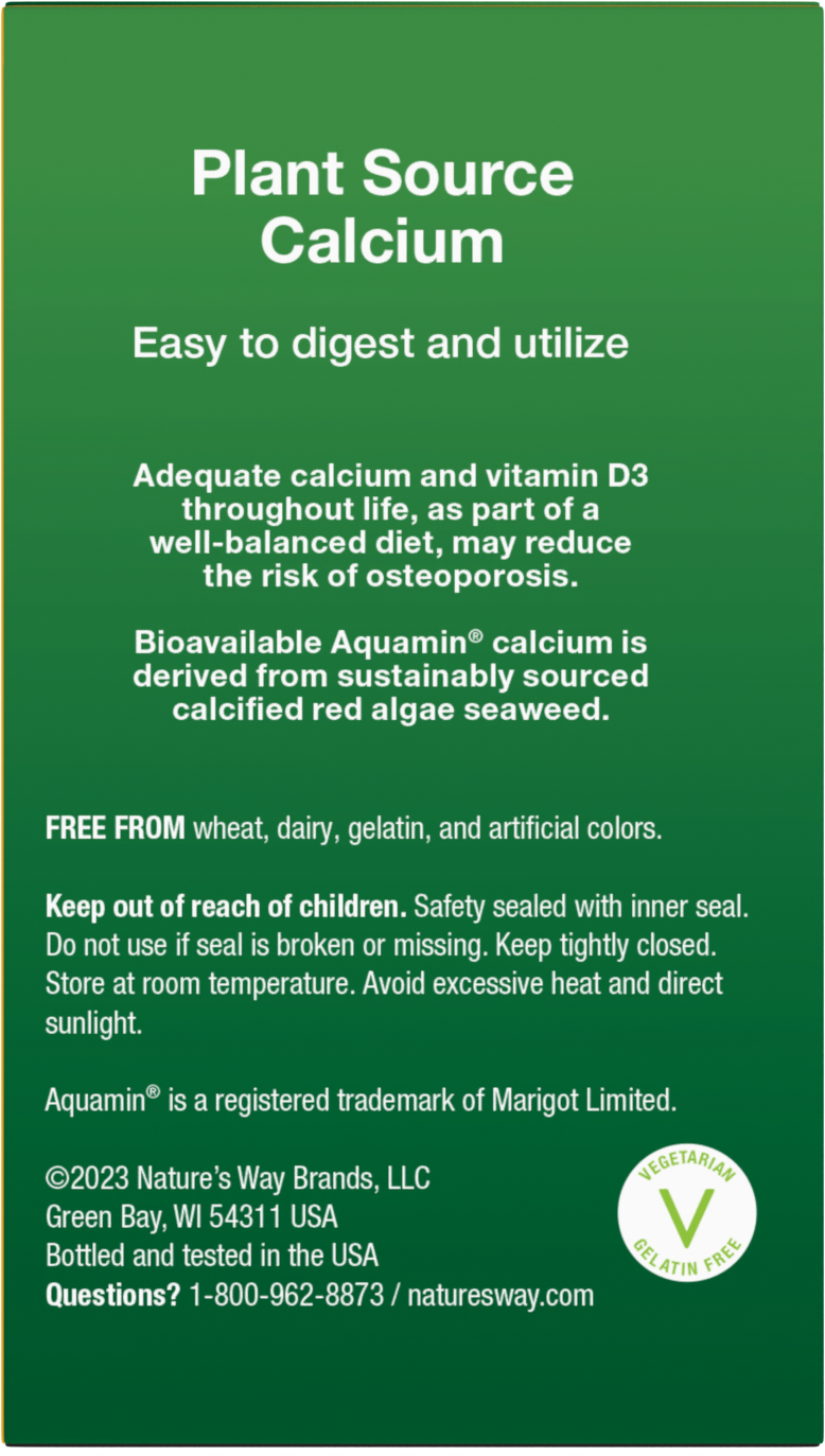 slide 3 of 5, Nature's Way Calcium 120 ea, 120 ct