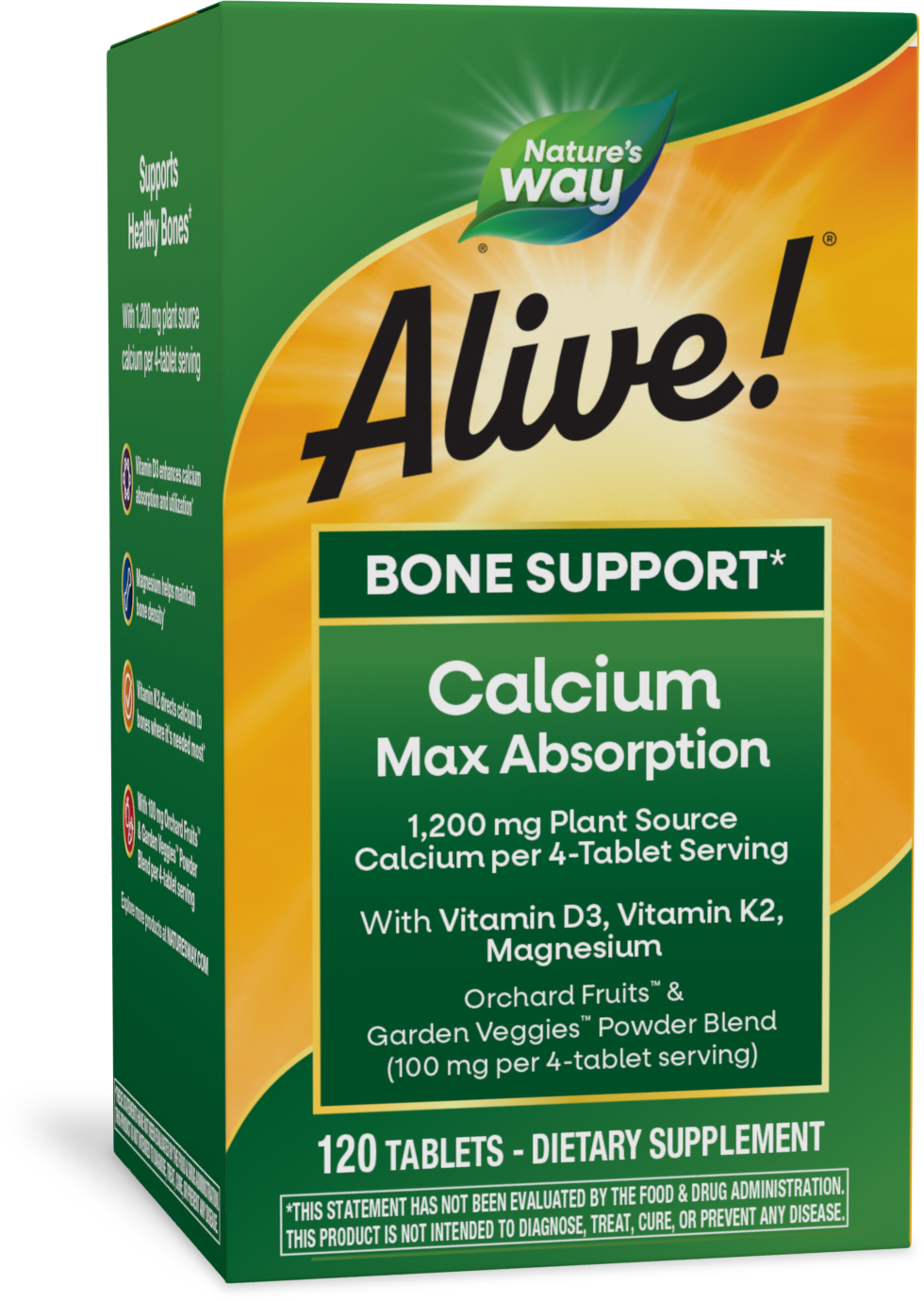 slide 1 of 5, Nature's Way Calcium 120 ea, 120 ct